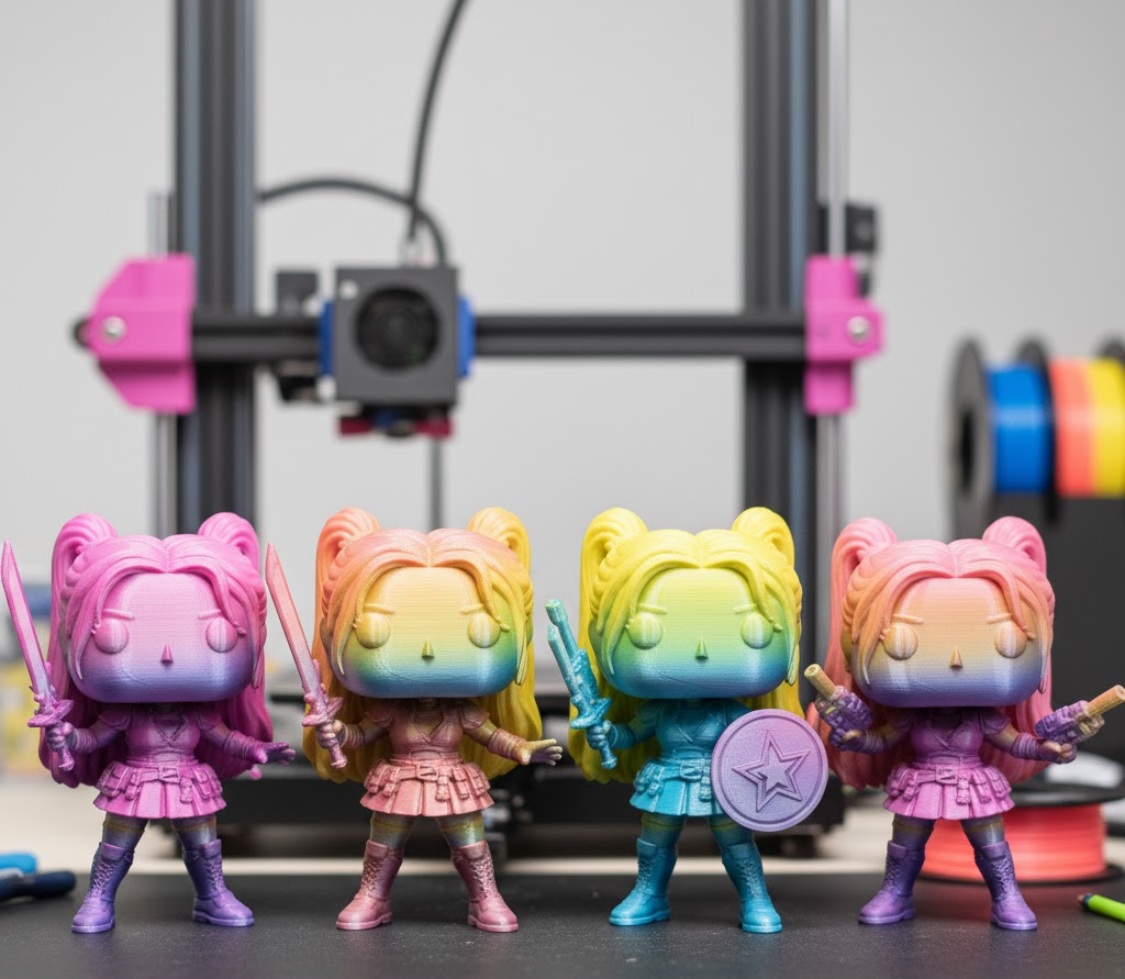 Colección de piezas impresas en 3D